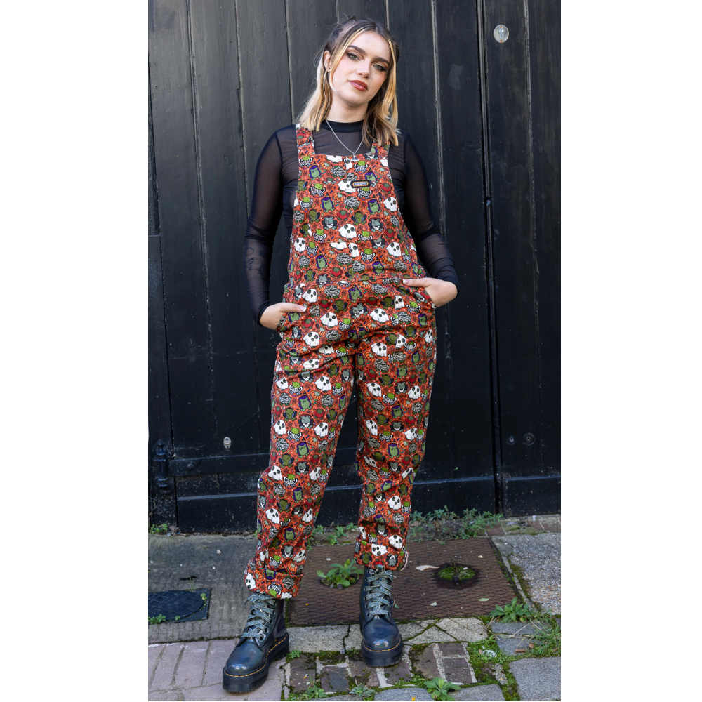 Run & Fly - Halloween: Frog Party Dungarees - Multicolours
